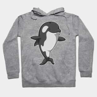 Killer whale at Yoga Fitness in Standing Hoodie